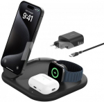 Belkin BoostCharge 3-in-1 mag Qi2 15W black foldable