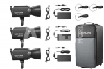 Godox Litemons LA300Bi Bi color LED Video Light 3 light kit (Black)