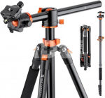 K&F Concept K&F Aluminium Camera Tripod with Transverse Center Column T255A3+BH-28L