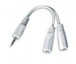 CABLE AUDIO SPLITTER 3.5MM/10CM WHITE CCA-415W GEMBIRD