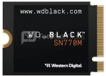 SSD|WESTERN DIGITAL|Black SN770M|1TB|M.2|PCIe Gen4|NVMe|Write speed 4900 MBytes/sec|Read speed 5150 MBytes/sec|2.38mm|TBW 600 TB|WDS100T3X0G