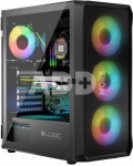 Logic Concept Comuter case PORTOS ARGB MIDI USB 3.0 Black