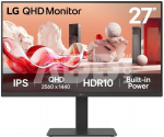 LG | 27BA54QB-B | 27 " | IPS | QHD | 16:9 | 75 Hz | 5 ms | 2560 x 1440 pixels | 350 cd/m&sup2; | HDMI ports quantity 2