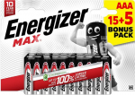Energizer battery Max Alkaline AAA CHP20 15+5
