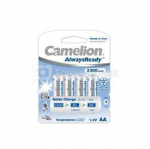 Camelion AlwaysReady Rechargeable Batteries Ni-MH R06 AA, 2300 mAh, 4-pack