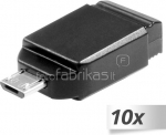 10x1 Verbatim Store n Stay 16GB USB 2.0 + OTG Adapter micro USB