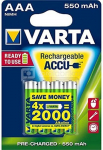 1x4 Varta RECHARGE ACCU Power 550 mAH AAA Micro NiMH