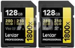LEXAR PRO 1800X SDXC U3 (V60) UHS-II R280/W205 128GB - 2PACK