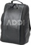 Artisan & Artist I RR4-06C I Leather Panel Backpack, Black