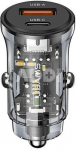 USAMS Car charger 30W 1xUSB+1 1xUSB-C Fast charge
