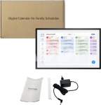 Fotocube 3-in-1 Digital Photo Frame with Calendar PW156-CA Black 15.6 Inch
