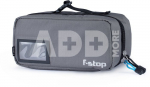 F Stop Accessory Pouch Large Gargoyle (Grey) Black Zipper