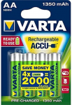 1x4 Varta RECHARGE ACCU Power 1350 mAH AA Mignon NiMH