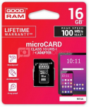 GOODRAM microSDHC 16GB Class 10 UHS-I + adapter