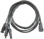 B&W Energy Case Anschlusskabel f&uuml;r zwei MC4 Stecker black
