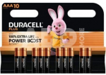 1x10 Duracell Plus Power Boost Micro MN2400 AAA LR03 1,5V