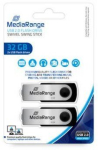 2x32GB MR911-2 USB 2.0 Black/Silver