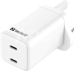 441-62 AC Charger Dual USB-C PD65W UK