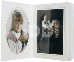 1x125 Daiber Passepartouts 13x18 white/golden line