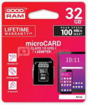 GOODRAM microSDHC 32GB Class 10 UHS-I + adapter