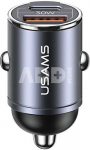 USAMS Car Charger 30W 1xUSB+ 1xUSB-C Fast Charge C38