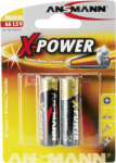1x2 Ansmann Alkaline Mignon AA LR 6 X-Power