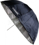Deep Umbrella Zilver/Zwart 85 cm