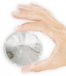 Godox V1 glass on flash head (front)