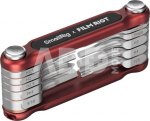 SmallRig 4813 x FILM RIOT 10-in-1 Folding Wrench Set with Multiple Angle Positioning Red