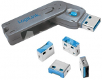 LogiLink USB port blocker 1xkey 4x locks