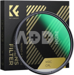 K&F Concept 39MM XC15 Nano-X B270 CPL Filter, HD, Waterproof, Anti Scratch, Green Coated