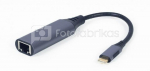 I/O ADAPTER USB-C TO LAN/GREY A-USB3C-LAN-01 GEMBIRD