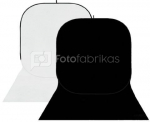 StudioKing Background Board BBT-01-20 White/Black 150x400 cm