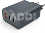 Hama Schnellladeger&auml;t PD 65W 2xUSB-C/1xUSB-A, anthrazit 86445