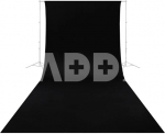Caruba Wrinkle Resistant Backdrop 2,60 x 6 Meter Zwart