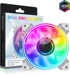 Dual Ring Infinity WH 120mm Case Fan White