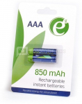 Gembird Rechargeable battery AAA 850mAh/2-pack/blister