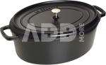 Staub Oval Cocotte, 31cm cast iron, black