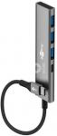 Goobay Slim 4-Port USB Hub, USB-C to USB-C/USB-A, 5 Gbit/s | 76562