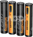 SmallRig 5769 Rechargeable Lithium Battery AAA (470mAh) with USB-C (4pcs)