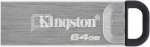 Kingston USB Flash Drive DataTraveler Kyson 64 GB, USB 3.2 Gen 1, Black/Grey