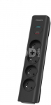 Philips surge protector 2m SPN7040BA/60 Black