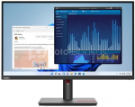 Lenovo ThinkVision T27p-30 27 ", IPS, UHD, 3840 x 2160, 16:9, 4 ms, 350 cd/m&sup2;, Black, 60 Hz, HDMI ports quantity 1
