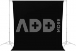 Caruba Wrinkle Resistant Backdrop 2,60 x 3 Meter Zwart