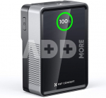 K&F Concept 50Wh V-mount battery 3400mAh, 65W PD Type-C fast charging, with TFT screen, D-TAP, BP, T