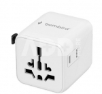 Gembird TPA-INT-01-W Universal travel power adapter, white | Gembird