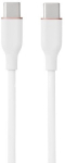 Silikoninis kabelis USB Type-C - Type-C, 100W (White, 3m)