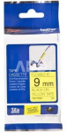 Brother TZ-EFX621, 9mm black on yellow flexible tape