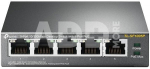 TP-LINK Switch TL-SF1005P Unmanaged, Desktop, 10/100 Mbps (RJ-45) ports quantity 5, PoE ports quantity 4, Power supply type External