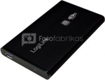 Logilink External hard drive enclosure, black 2.5", SATA, USB 3.0